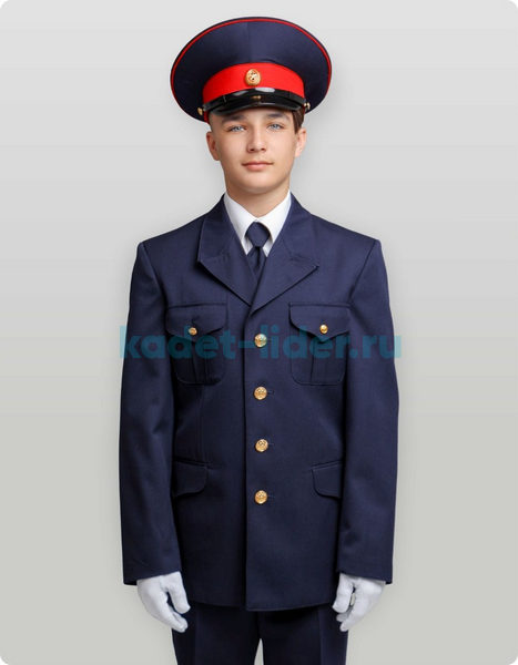 Китель парадный из полушерсти (синий)