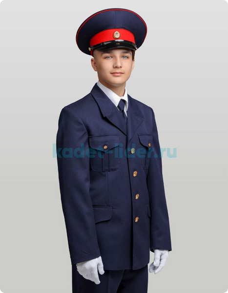 Китель парадный из полушерсти (синий)