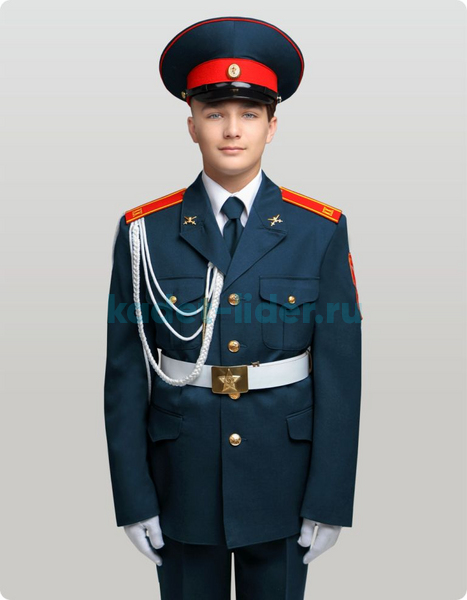 Китель парадный из полушерсти (морская волна)