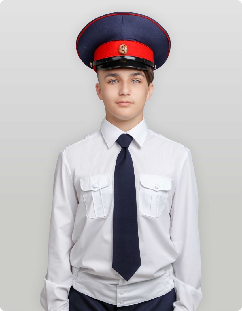 Галстук форменный синий